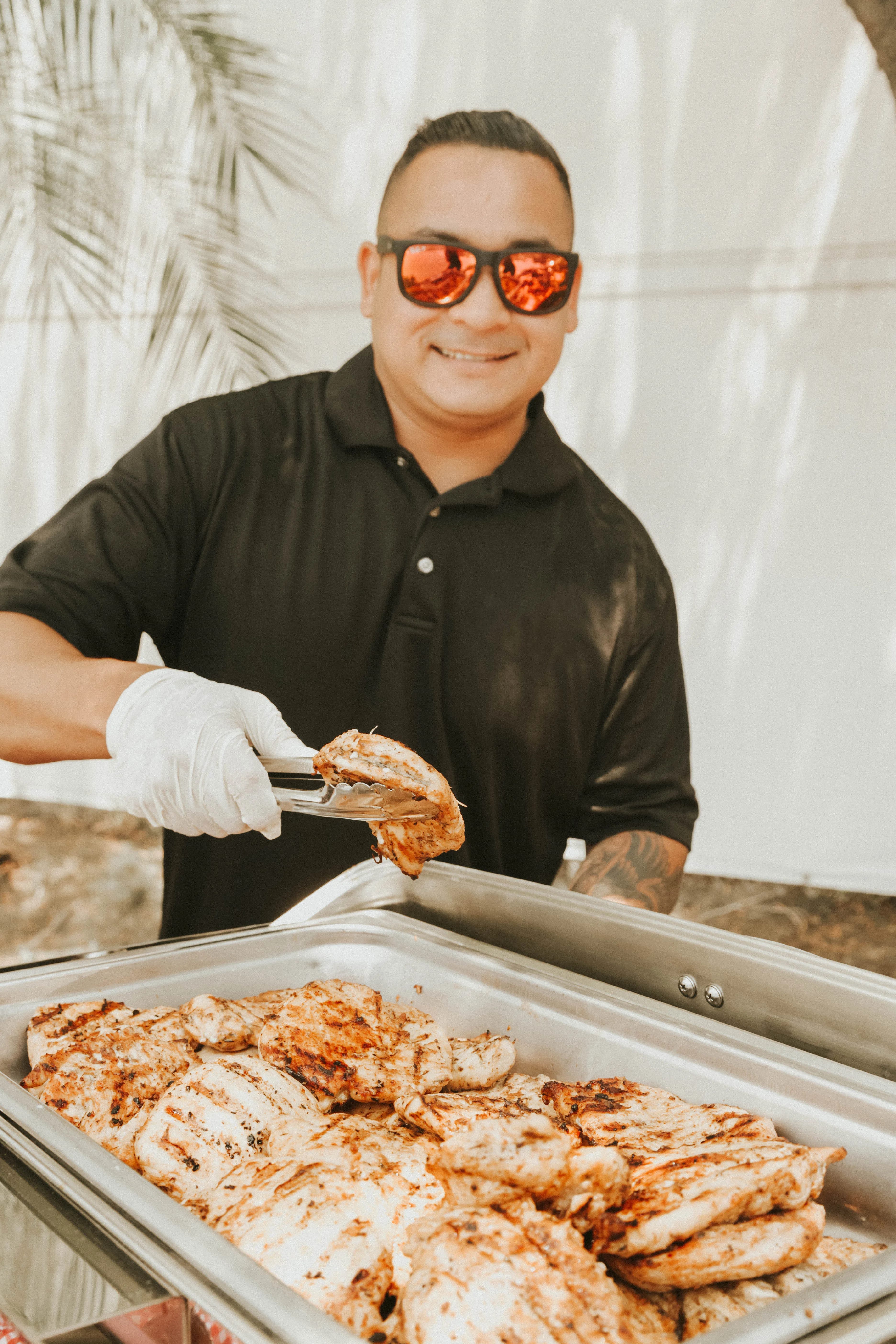 Serving Food - Top Hat Catering Events in Irvine